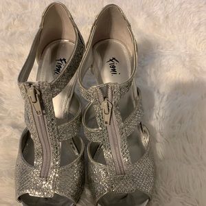 Silver shoes